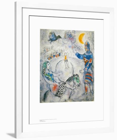 The Big Grey Circus-Marc Chagall-Framed Art Print