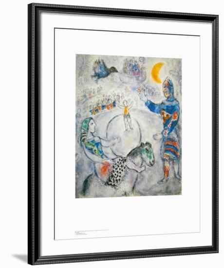 The Big Grey Circus-Marc Chagall-Framed Art Print