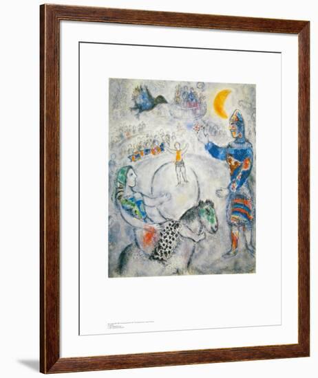 The Big Grey Circus-Marc Chagall-Framed Art Print