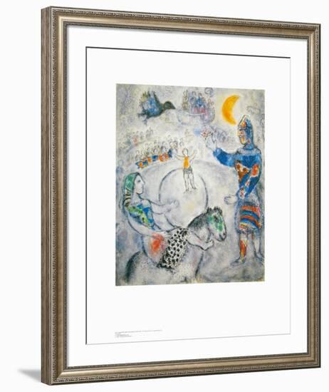 The Big Grey Circus-Marc Chagall-Framed Art Print