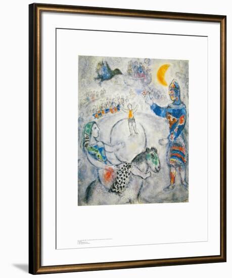 The Big Grey Circus-Marc Chagall-Framed Art Print