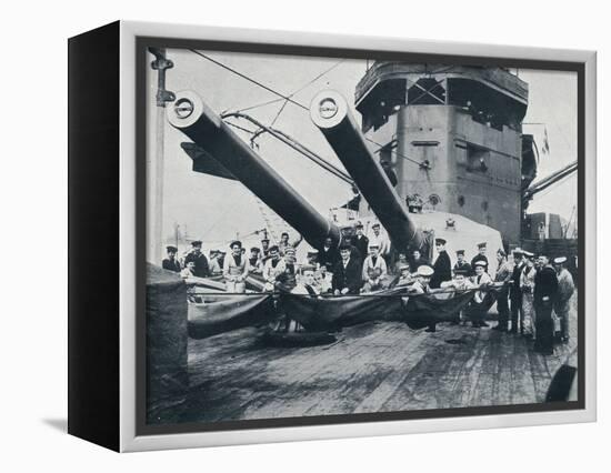 The big guns of HMS New Zealand, c1914-Unknown-Framed Premier Image Canvas