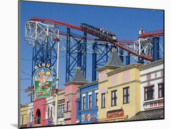 The Big One, the 235Ft Roller Coaster, the Largest in Europe, at Pleasure Beach-Ethel Davies-Mounted Photographic Print