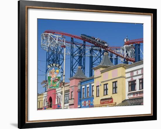 The Big One, the 235Ft Roller Coaster, the Largest in Europe, at Pleasure Beach-Ethel Davies-Framed Photographic Print