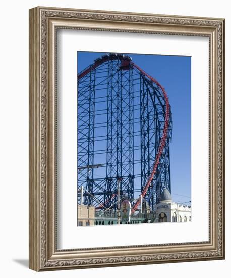 The Big One, the 235Ft Roller Coaster, the Largest in Europe, at Pleasure Beach-Ethel Davies-Framed Photographic Print