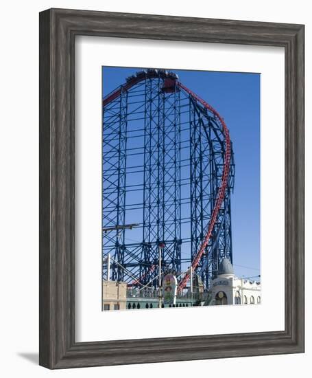 The Big One, the 235Ft Roller Coaster, the Largest in Europe, at Pleasure Beach-Ethel Davies-Framed Photographic Print