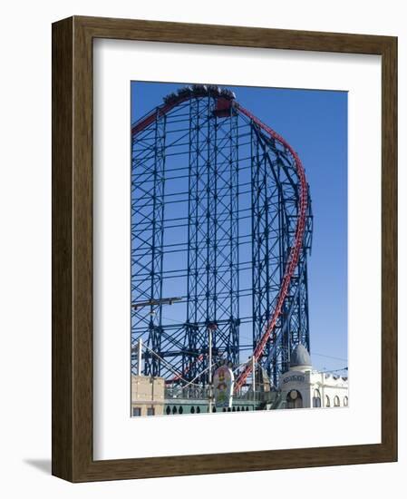 The Big One, the 235Ft Roller Coaster, the Largest in Europe, at Pleasure Beach-Ethel Davies-Framed Photographic Print