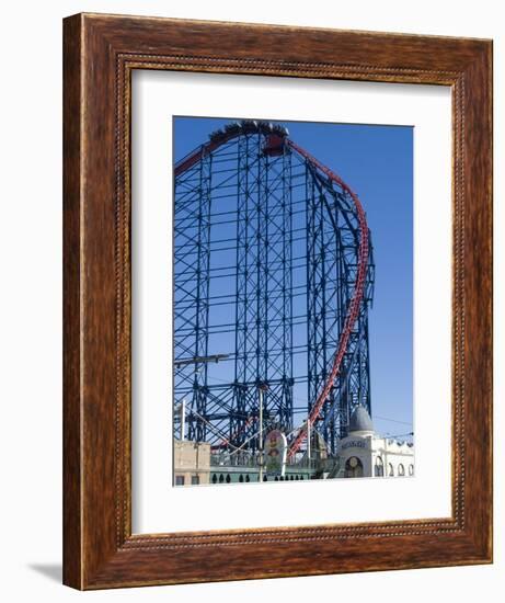 The Big One, the 235Ft Roller Coaster, the Largest in Europe, at Pleasure Beach-Ethel Davies-Framed Photographic Print