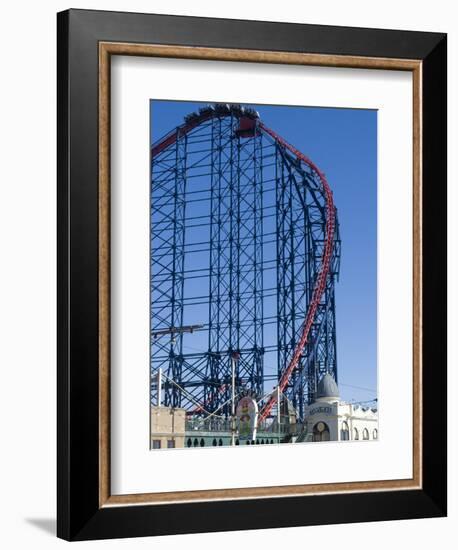 The Big One, the 235Ft Roller Coaster, the Largest in Europe, at Pleasure Beach-Ethel Davies-Framed Photographic Print