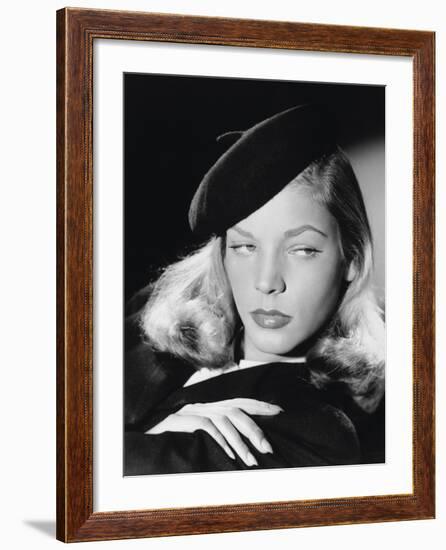 The Big Sleep, Lauren Bacall, Directed by Howard Hawks, 1946-null-Framed Photographic Print