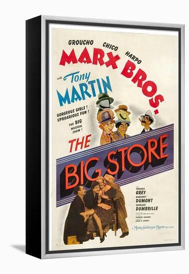 The Big Store, the Marx Brothers, 1941-null-Framed Stretched Canvas