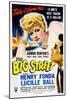 THE BIG STREET, top: Lucille Ball, right: Henry Fonda, 1942.-null-Mounted Art Print