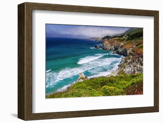 The Big Sur Coast at Rocky Point, Big Sur, California, Usa-Russ Bishop-Framed Photographic Print