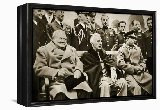 The 'Big Three' at the Yalta Conference-English Photographer-Framed Premier Image Canvas