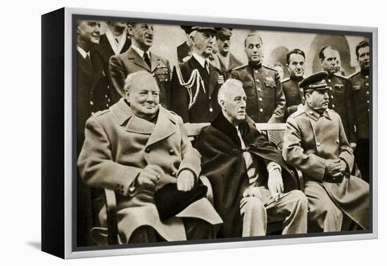 The 'Big Three' at the Yalta Conference-English Photographer-Framed Premier Image Canvas