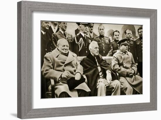 The 'Big Three' at the Yalta Conference-English Photographer-Framed Giclee Print