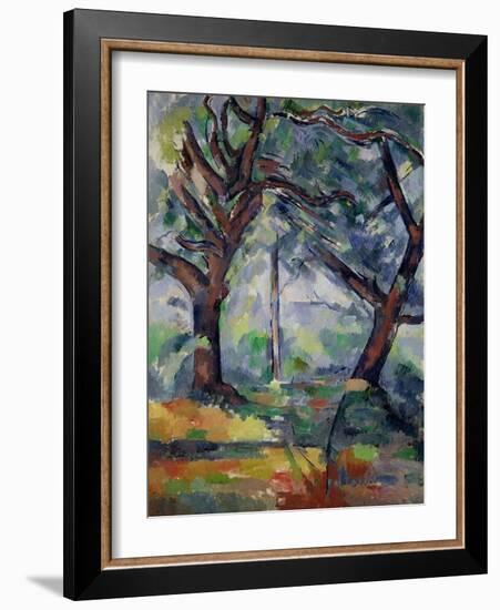 The Big Trees, C.1904-Paul Cézanne-Framed Giclee Print