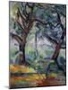 The Big Trees, C.1904-Paul Cézanne-Mounted Giclee Print