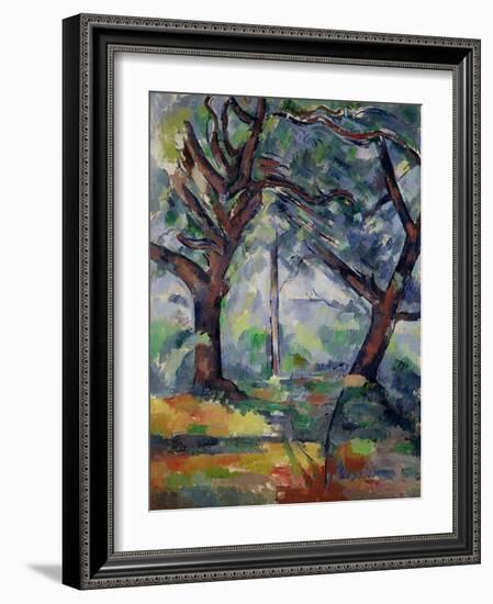 The Big Trees, C.1904-Paul Cézanne-Framed Giclee Print