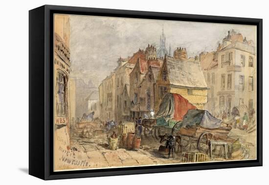 The Bigg Market, Newcastle Upon Tyne-William Bell Scott-Framed Premier Image Canvas