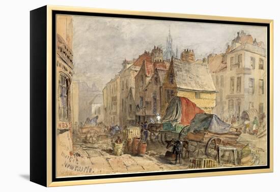 The Bigg Market, Newcastle Upon Tyne-William Bell Scott-Framed Premier Image Canvas