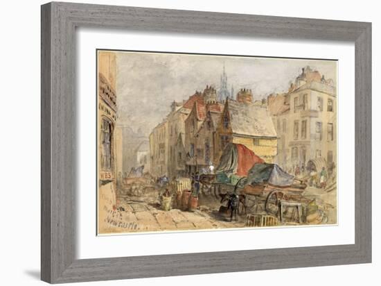 The Bigg Market, Newcastle Upon Tyne-William Bell Scott-Framed Giclee Print