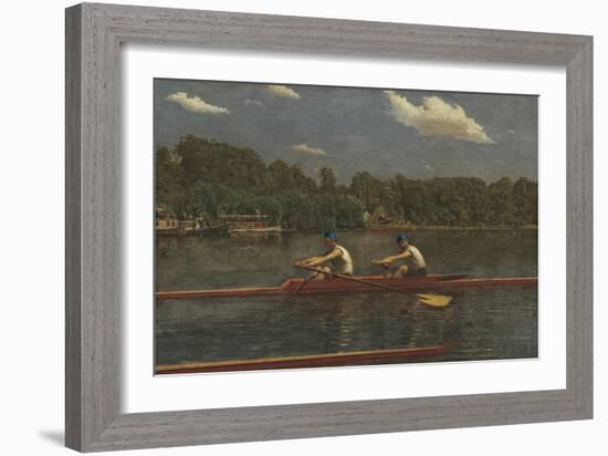 The Biglin Brothers Racing, 1872-Thomas Eakins-Framed Art Print