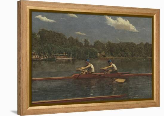 The Biglin Brothers Racing, 1872-Thomas Eakins-Framed Stretched Canvas