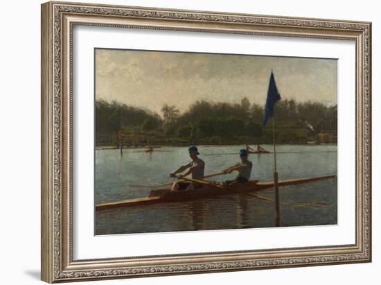 The Biglin Brothers Turning the Stake, 1873 (Oil on Canvas)-Thomas Cowperthwait Eakins-Framed Giclee Print