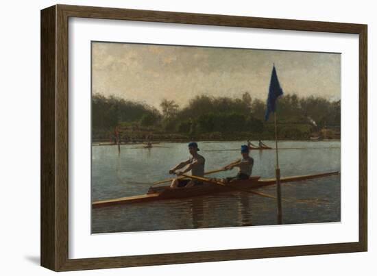 The Biglin Brothers Turning the Stake, 1873 (Oil on Canvas)-Thomas Cowperthwait Eakins-Framed Giclee Print