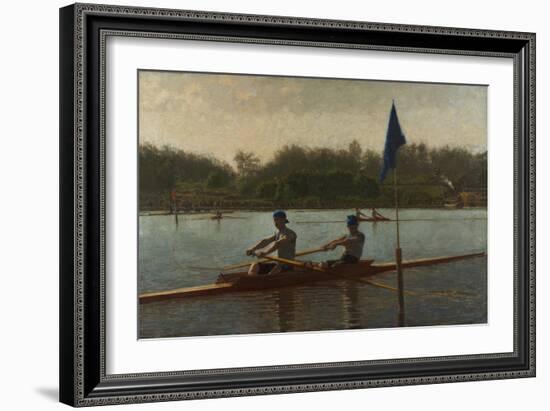 The Biglin Brothers Turning the Stake, 1873 (Oil on Canvas)-Thomas Cowperthwait Eakins-Framed Giclee Print