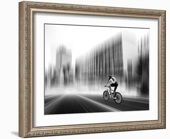 The Biker-Josh Adamski-Framed Photographic Print