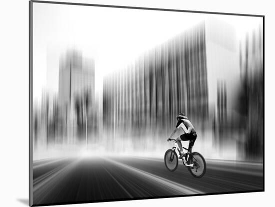 The Biker-Josh Adamski-Mounted Photographic Print