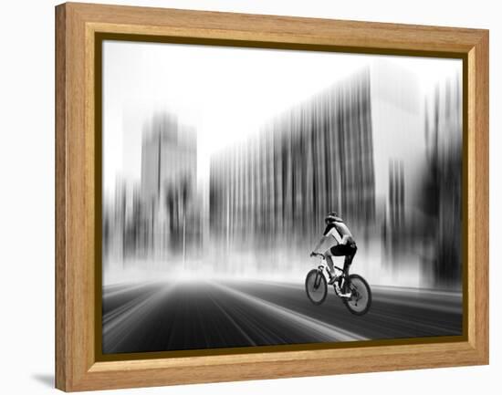 The Biker-Josh Adamski-Framed Premier Image Canvas