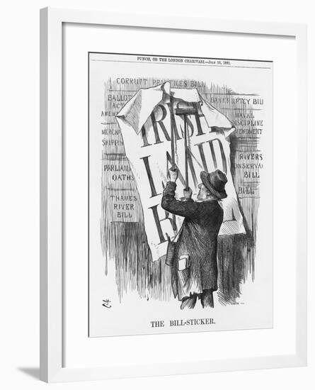 The Bill-Sticker, 1881-Joseph Swain-Framed Giclee Print