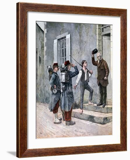 The Billet, after a Painting by Cres, 1892-null-Framed Giclee Print