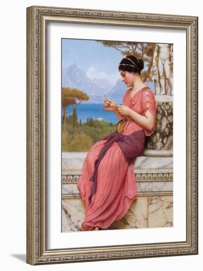 The Billet Doux-John William Godward-Framed Art Print