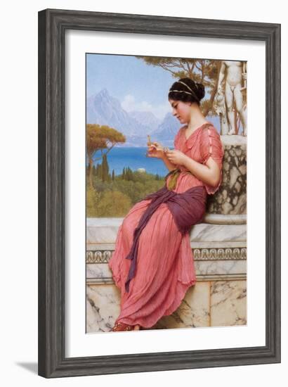 The Billet Doux-John William Godward-Framed Art Print