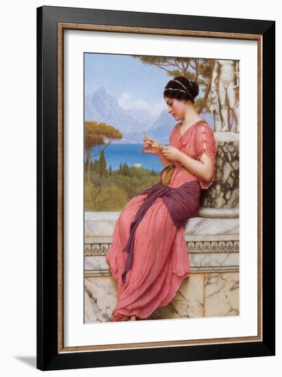 The Billet Doux-John William Godward-Framed Art Print