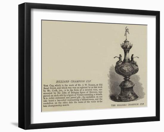 The Billiard Champion Cup-null-Framed Giclee Print