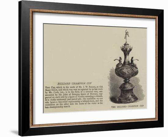 The Billiard Champion Cup-null-Framed Giclee Print