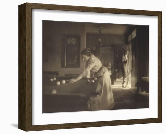 The Billiard Game, c.1907-Gertrude Kasebier-Framed Giclee Print