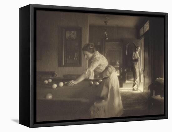 The Billiard Game, c.1907-Gertrude Kasebier-Framed Premier Image Canvas