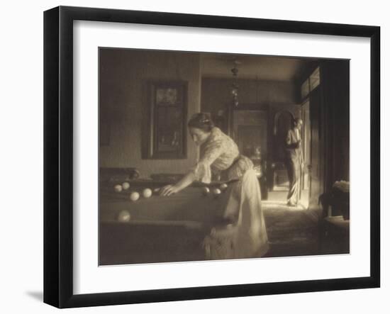 The Billiard Game, c.1907-Gertrude Kasebier-Framed Giclee Print