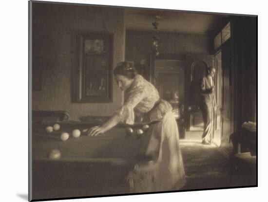 The Billiard Game, c.1907-Gertrude Kasebier-Mounted Giclee Print