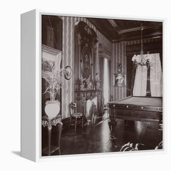 The Billiard Room at the John Jacob Astor Residence at Rhinecliff, N.Y., 1893-94-Byron Company-Framed Premier Image Canvas