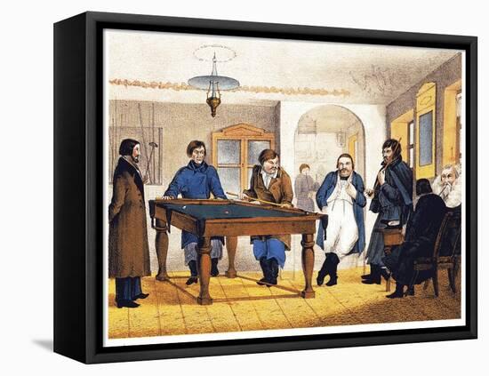 The Billiard Room, Early 19th C-null-Framed Premier Image Canvas