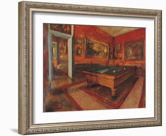 The Billiard Room-Edgar Degas-Framed Giclee Print