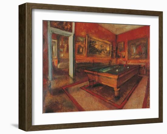 The Billiard Room-Edgar Degas-Framed Giclee Print