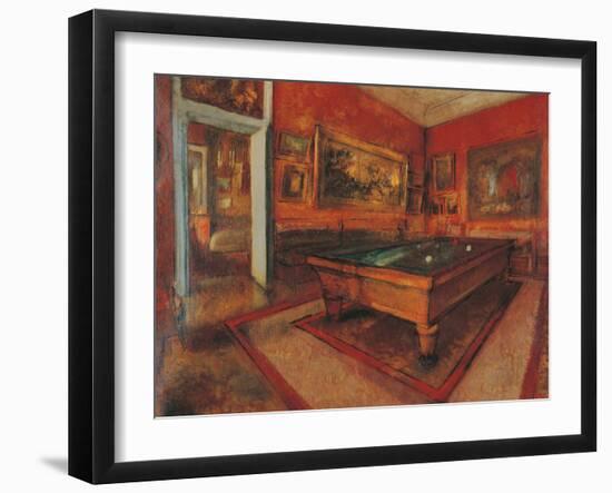 The Billiard Room-Edgar Degas-Framed Giclee Print